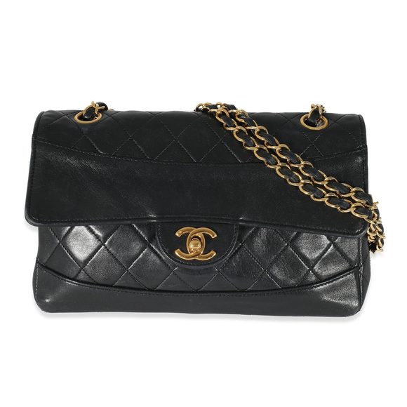 Chanel Black Quilted Lambskin Medium Flap Bag - Picture 1 of 8